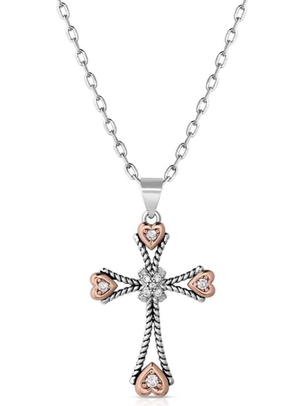 Western Lifestyle Women's Christian Faith Cross Pendant Necklace - Picture 1 of 5